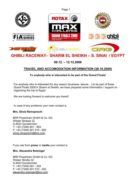 ghibli raceway- sharm el sheikh – s. sinai / egypt - Max Challenge