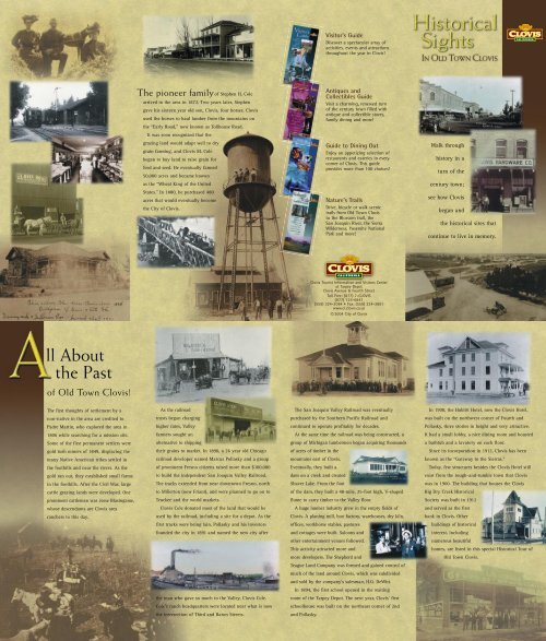 Guide to Historical Sites Visit Clovis