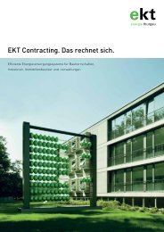 EKT Contracting. Das rechnet sich. - EKT AG