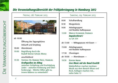11. Februar 2013 - Frühjahrstagung · Bund der Freien Waldorfschulen