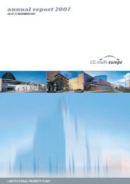 CG malls europe Annual Report 2007 - Commerz Real AG