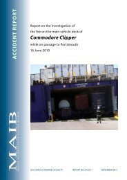 Commodore Clipper - Marine Accident Investigation Branch
