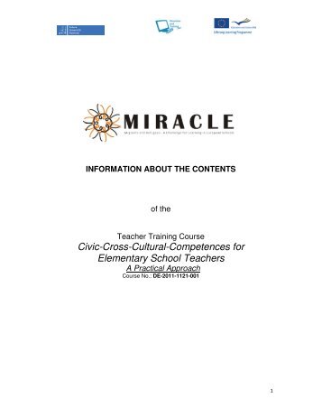 Information about the content_homepage - MIRACLE