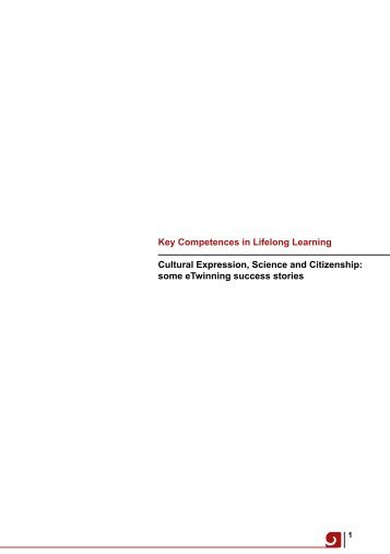 Key Competences in Lifelong Learning Cultural Expression ... - Indire