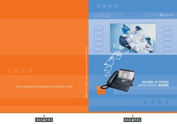 Alcatel ip touch application guide - Alcatel-Lucent Enterprise