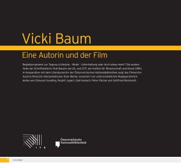 Vicki Baum - Filmarchiv Austria