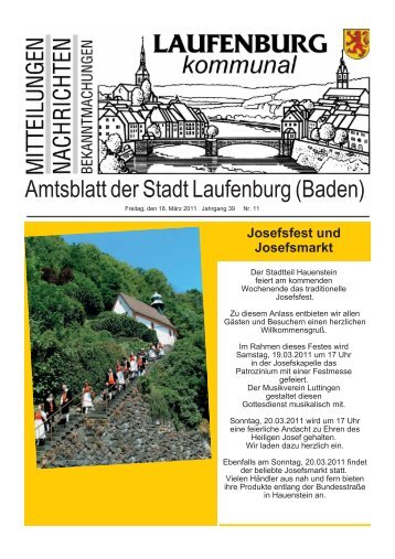 Amtsblatt der Stadt Laufenburg (Baden)(Baden)