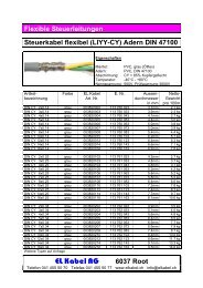 (LIYY-CY) Adern DIN 47100 - EL Kabel AG