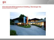 Internationales Bildungszentrum Feldafing / Starnberger See - GIZ