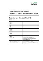 Radtour von Trient nach Ravenna - Tagwerk