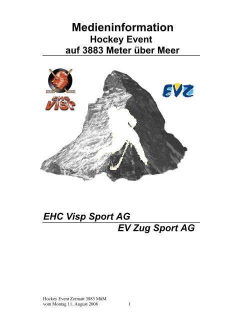 lnhaltsverzeichnis - EHC Visp