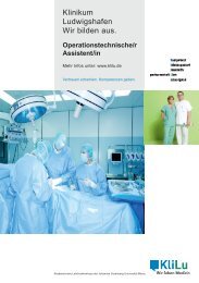 Operationstechnische/r Assistent/in - Klinikum Ludwigshafen