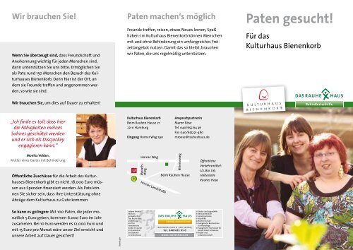 Paten Gesucht Das Rauhe Haus