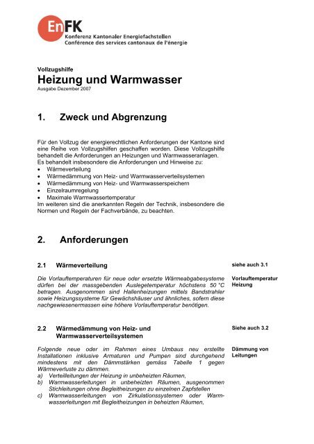 Heizungs- und Warmwasserleitungen dämmen