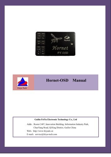 Hornet-OSD Manual - RCGroups.com