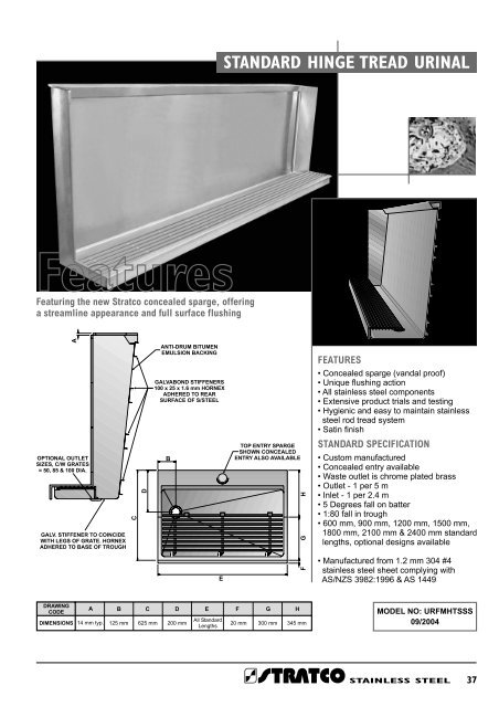 Urinal - Stratco