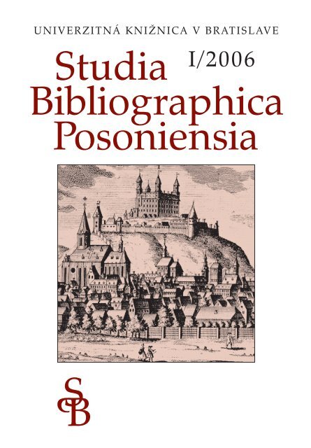 1/2006 - Univerzitná knižnica v Bratislave