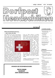 dorfpost/ausgabe_2004-06.pdf - Gemeinde Hendschiken