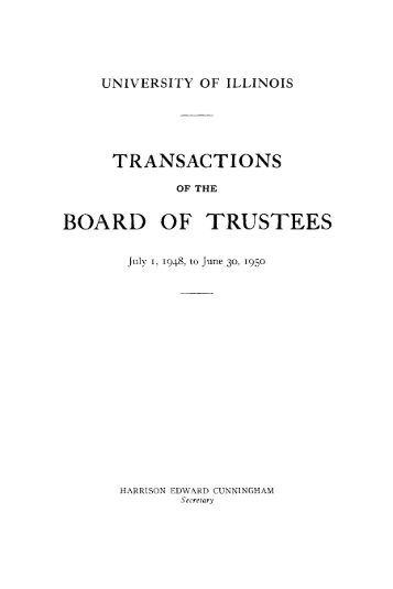 BOARD OF TRUSTEES - UIHistories Project