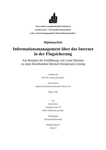 diplomarbeit tjark kalow.pdf - Universität Paderborn