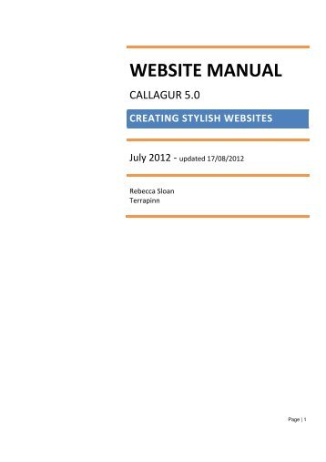 WEBSITE MANUAL - login - Terrapinn