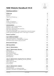 NAK Website Handbuch V3.pdf - NAK Schweiz | Administration