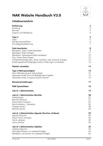 NAK Website Handbuch V3.pdf - NAK Schweiz | Administration