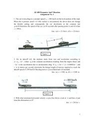 1 AE 688 Dynamics And Vibration Assignment No. 1 1 ... - iitk.ac.in