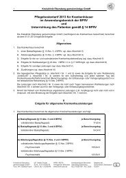 Anlage zu AVB: Pflegesatz-Tarif - Kreisklinik Ebersberg GmbH