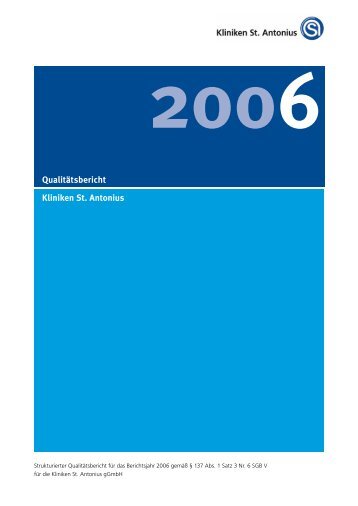 strukturierter Qualitätsbericht von 2006