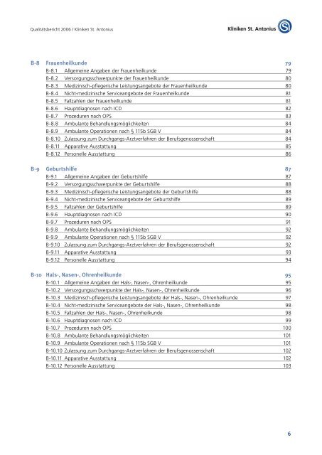 strukturierter Qualitätsbericht von 2006