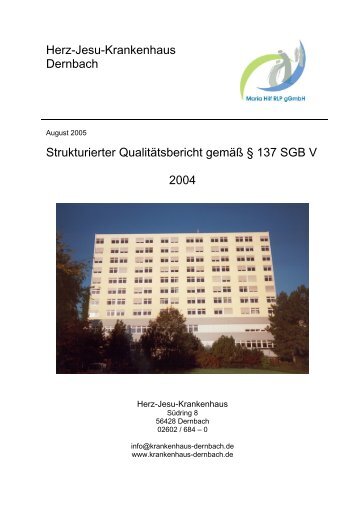 Herz-Jesu-Krankenhaus Dernbach Strukturierter ... - MedizInfo