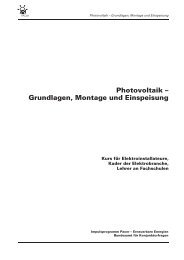 Photovoltaik – Grundlagen, Montage und Einspeisung - Energie.ch