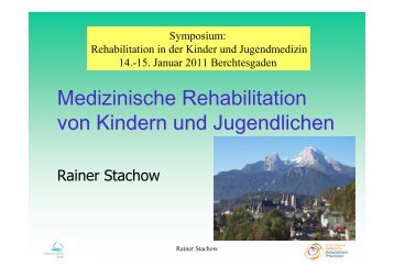 Dr. R. Stachow - Med. Rehabilitation von Kindern und Jugendlichen