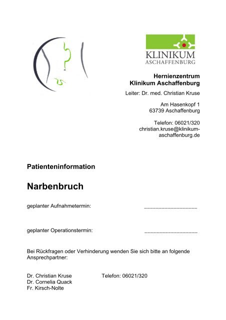 Narbenbruch - Klinikum Aschaffenburg