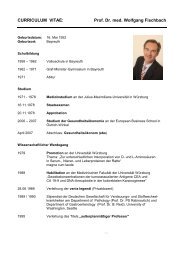 Prof. Dr. med. Wolfgang Fischbach - Klinikum Aschaffenburg