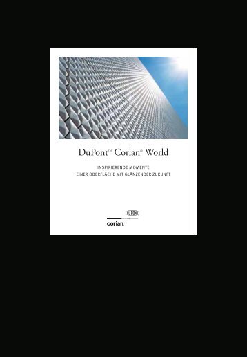 "Corian® World" (PDF) - Mineralwerkstoff DuPont™ Corian