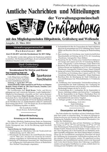 Ausgabe: 23. März 2011 Nr. 12 - Hiltpoltstein online