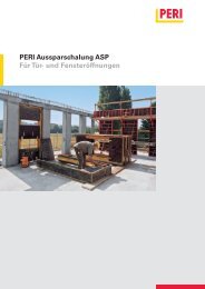 PERI Aussparschalung ASP Für Tür- und Fensteröffnungen