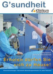 Klinikmagazin 18.5.2005 - Klinikum Landsberg am Lech