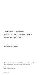 strukturierter Qualitätsbericht von 2010 - Klinikum Landsberg am Lech