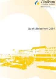 Qualitätsbericht 2007 - Klinikum Landsberg am Lech