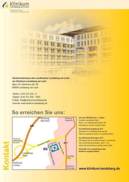 Qualitätsbericht 2007 - Klinikum Landsberg am Lech