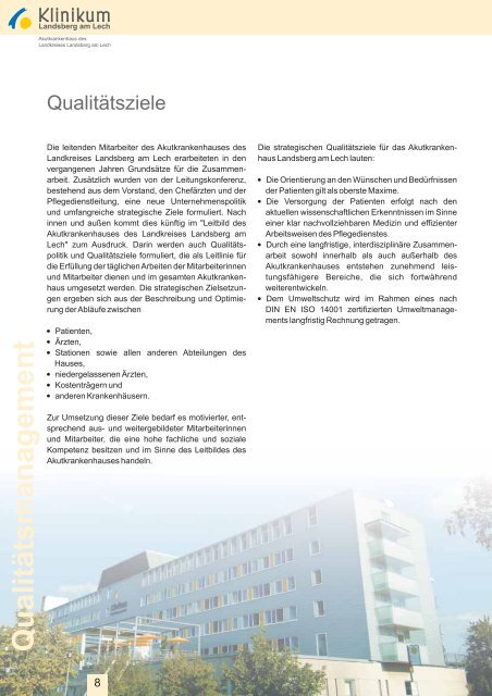 Qualitätsbericht 2007 - Klinikum Landsberg am Lech