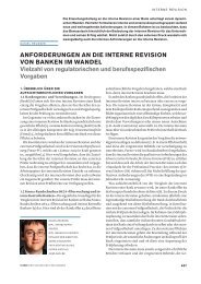 Anforderungen an die interne Revision von Banken im - Entris Audit