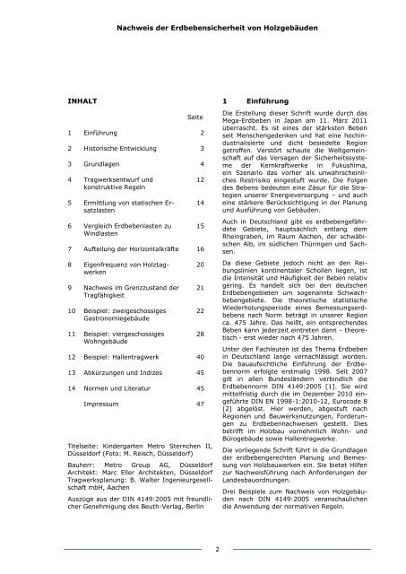 Nachweis der Erdbebensicherheit von Holzgebäuden (PDF)