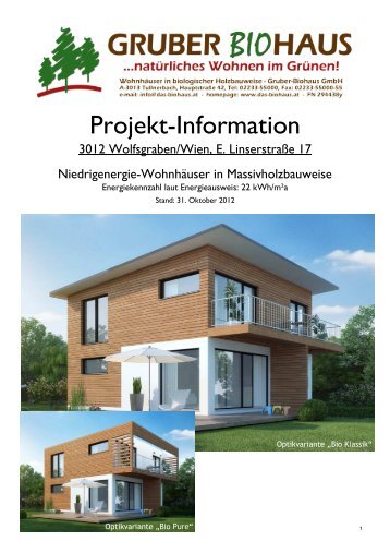 Projektinfo-Download (PDF Größe: 4.22 MB) - Das Gruber Biohaus