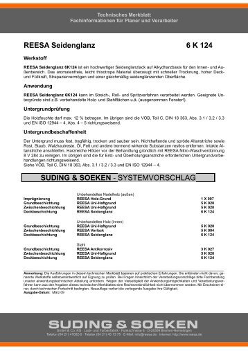 REESA Seidenglanz 6 K 124 - Suding & Soeken GmbH & Co. KG