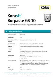 Korasit® Borpaste GS 10 - KORA Holzschutz