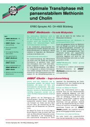 Optimale Transitphase mit pansenstabilem Methionin ... - Erbo Gruppe